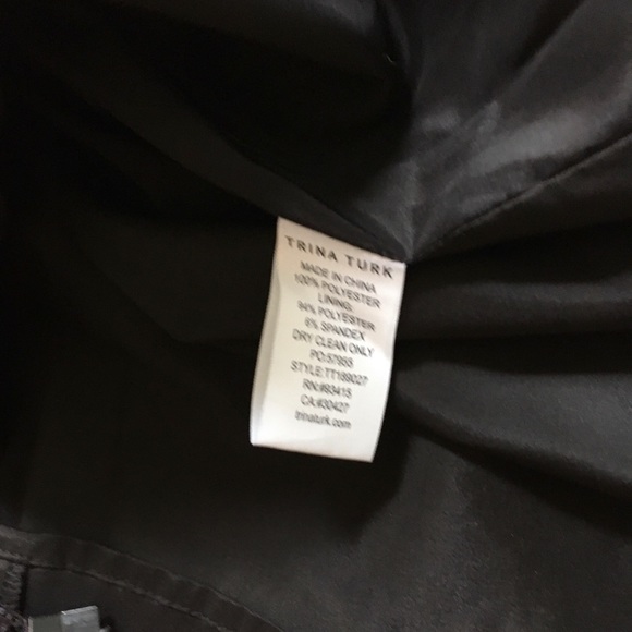 NWT Trina Turk black sequin cocktail dress M - Picture 13 of 13